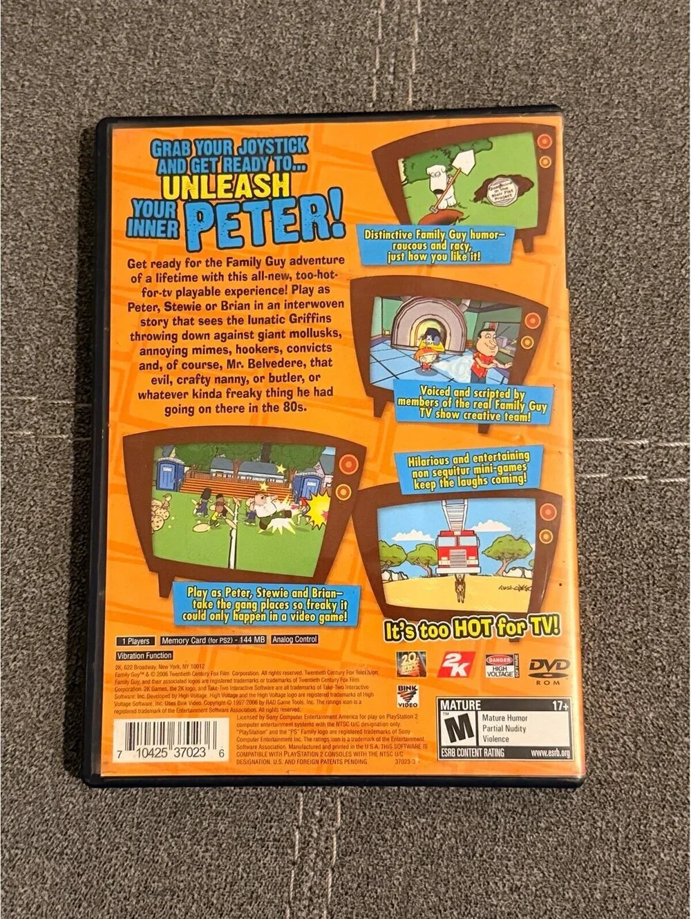 Family Guy the Video Game for PlayStation 2